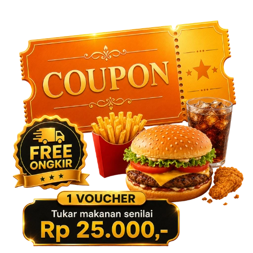 Voucher Makan 25 Rb Free Ongkir