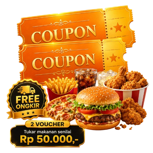 Voucher Makan 50 Rb Free Ongkir